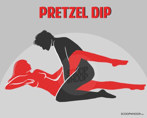 Поза Pretzel Dip Порно