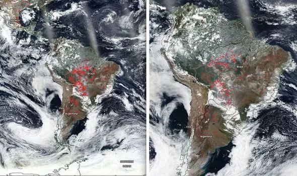 Latest Satellite Images From NASA Show The Extent Of Raging Amazon Fires