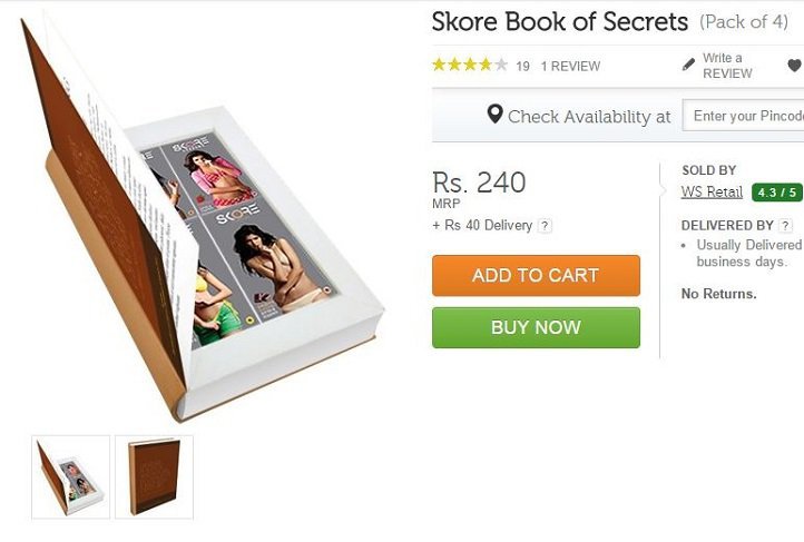 Condoms Inside A Book? Because Indians Like To Buy Their Sex Products Online