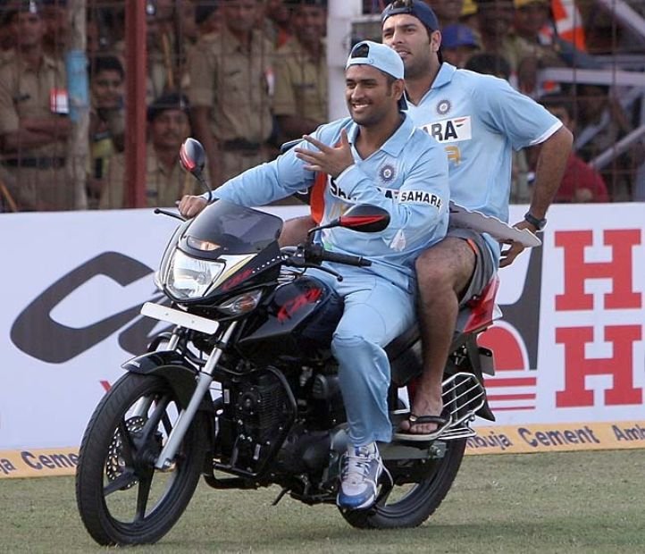 Image result for Mahi Dhoni bike