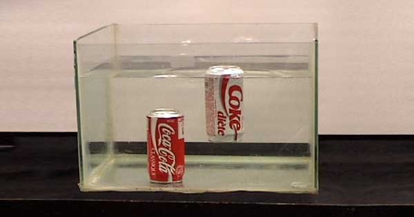 Diet Coke Floating