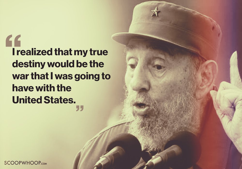 fidel castro dies at 90. Here are his best quotes