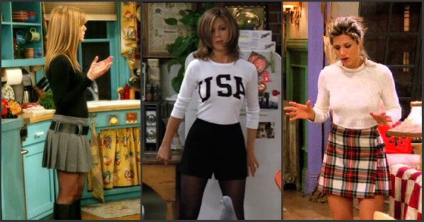 Tartan KiSS Mini Skirt Rachel Green Inspired Jennifer Aniston Friends ...