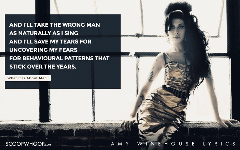 These Soulful Lyrics By Amy Winehouse Are The Reason Why We Ll Always Be Addicted To Her