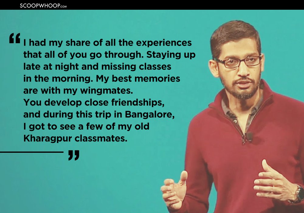 Sundar Pichai's Talk At IIT-Kgp Included Everything From 