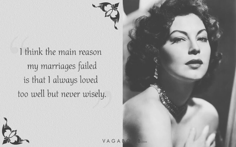 Ava Gardner Quote Quotes About Ava Gardner Top 9 Ava Gardner Quotes From Famous Authors And 5317