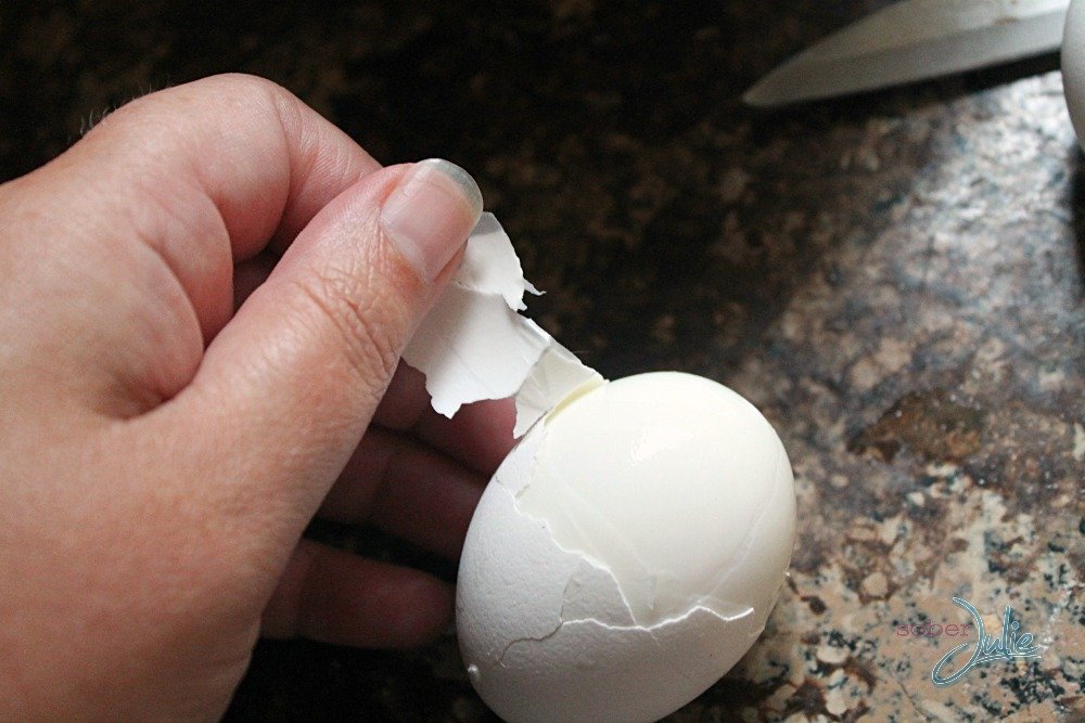 shocking eggs in ice water