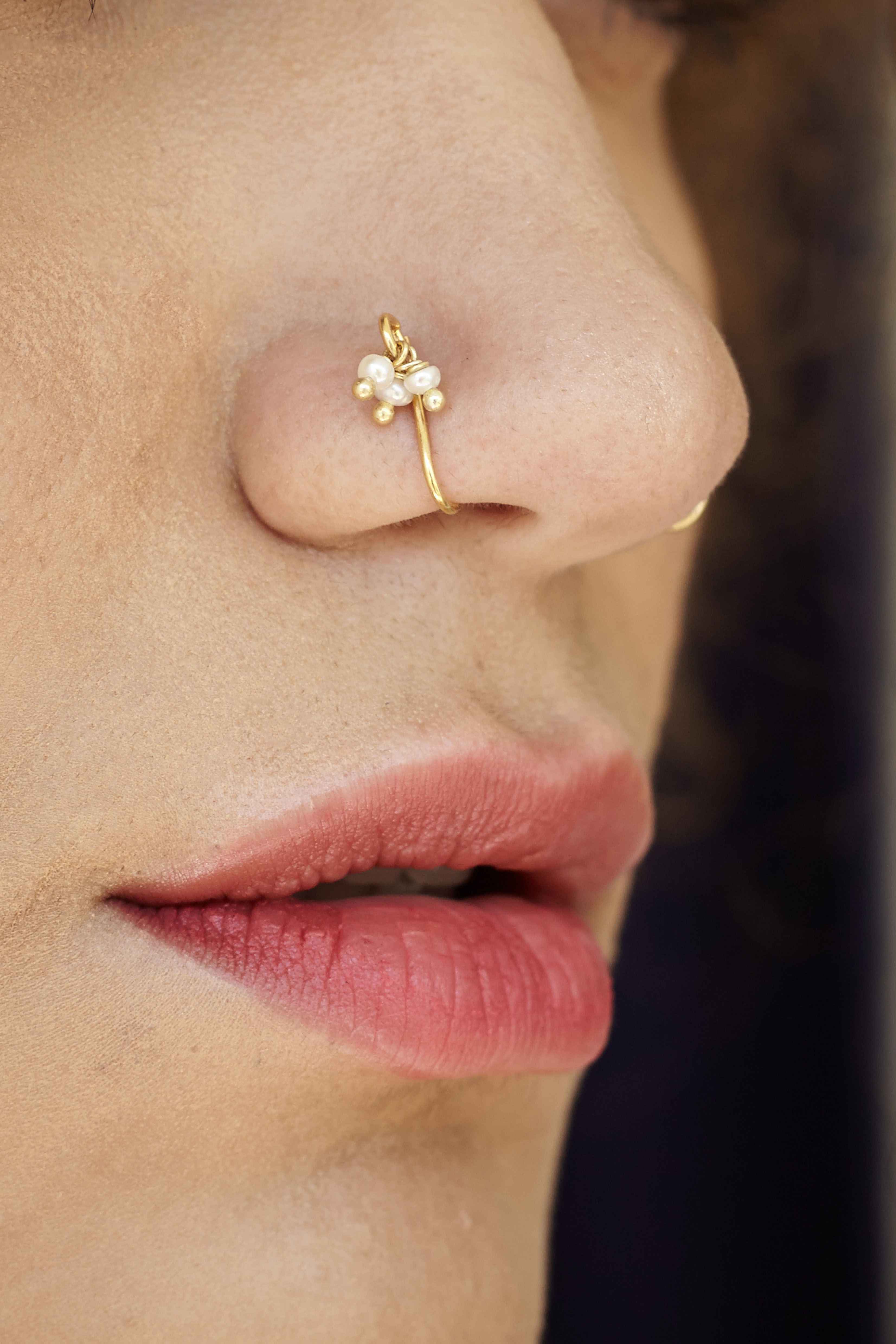 15 Beautiful Nose Pins You Can Try That Don’t Even Require A Piercing