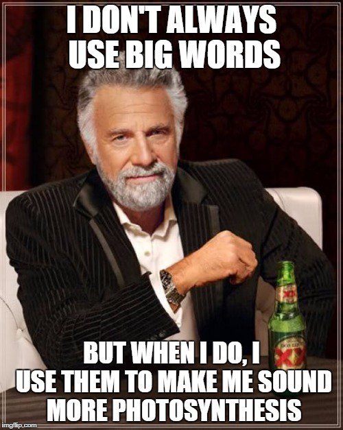 Unnecessarily Big Words