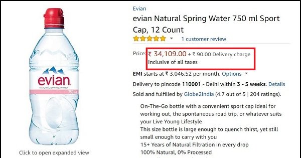 water cost does come why bottled costs