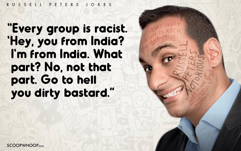 20 Funniest Lines From Russell Peters Jokes That Prove He 