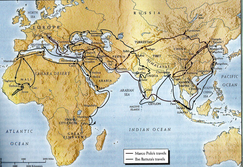ibn battuta journey map