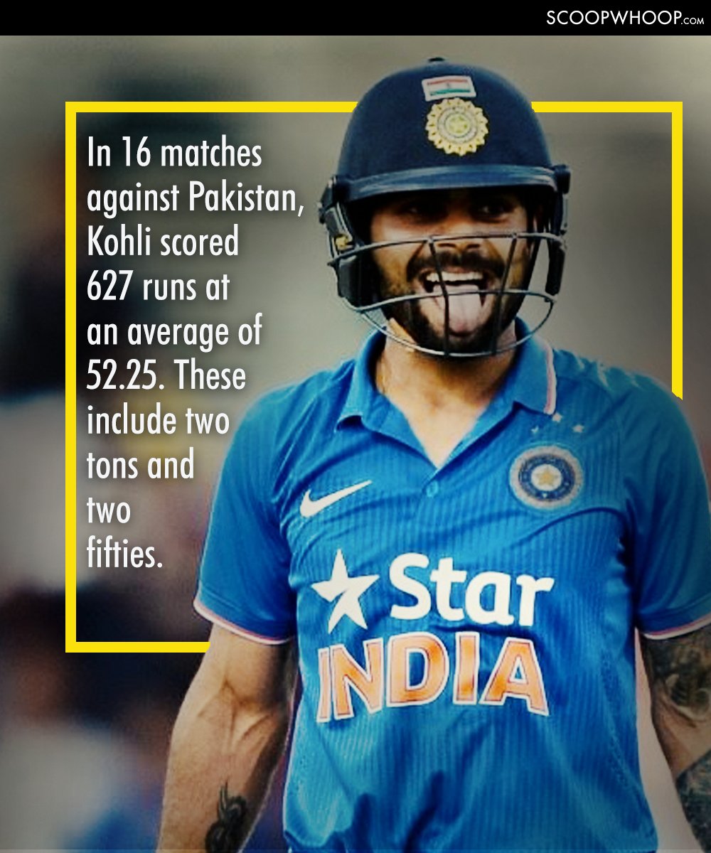 The 9 Stats Which Prove That Virat Kohli Is The Boss Of India vs Pakistan