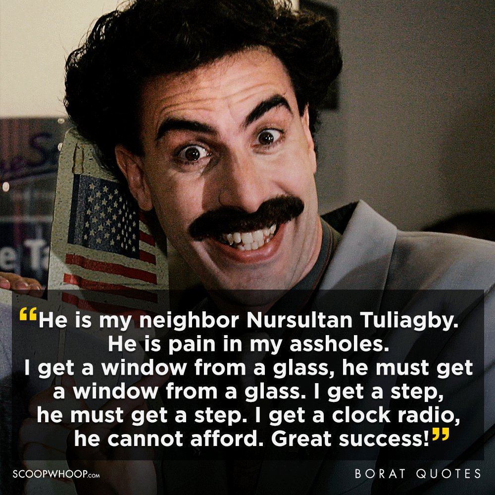 21 Borat Quotes | 21 Offensive But Funny Quotes By Borat