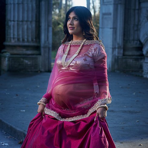 pregnancy lehenga