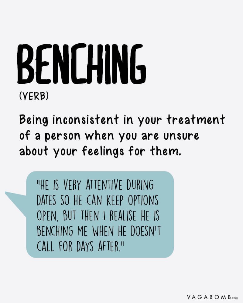 what does benching mean in dating