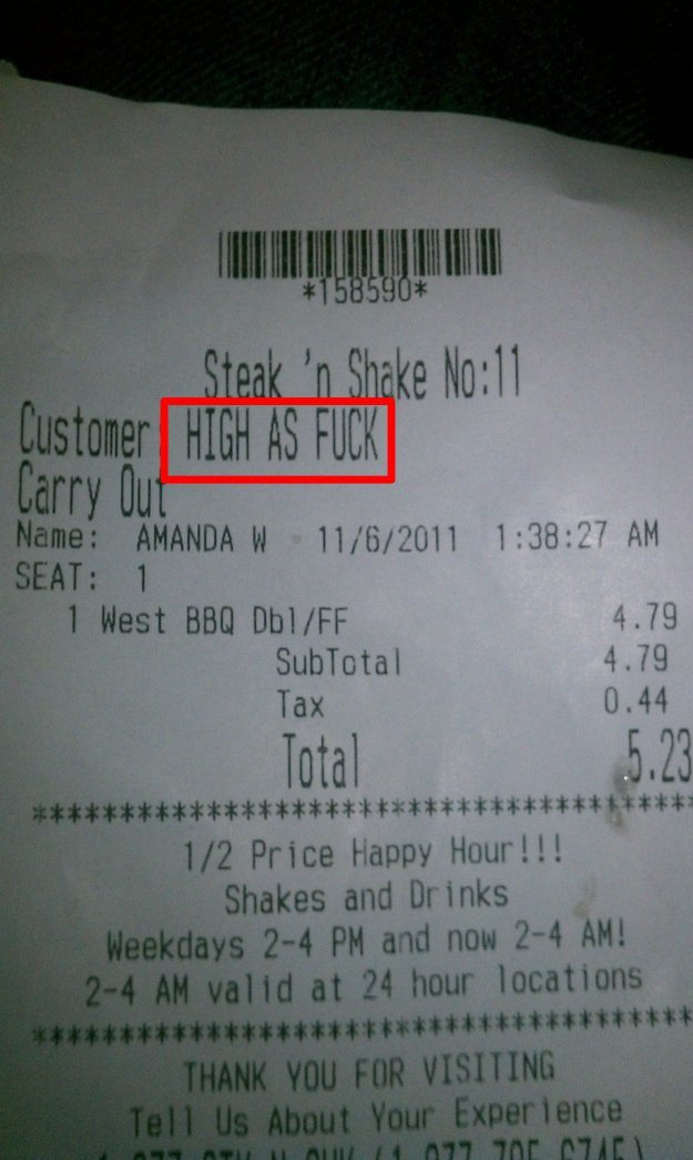 30 Awesome Messages On Bill Receipts That Will Totally Make Your Day