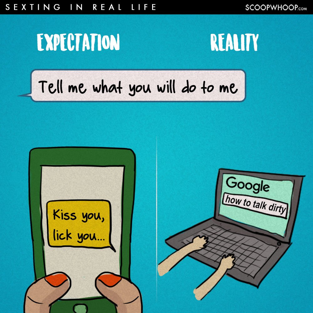 These Hilarious Illustrations Show How Sexting Actually Works In Real Life