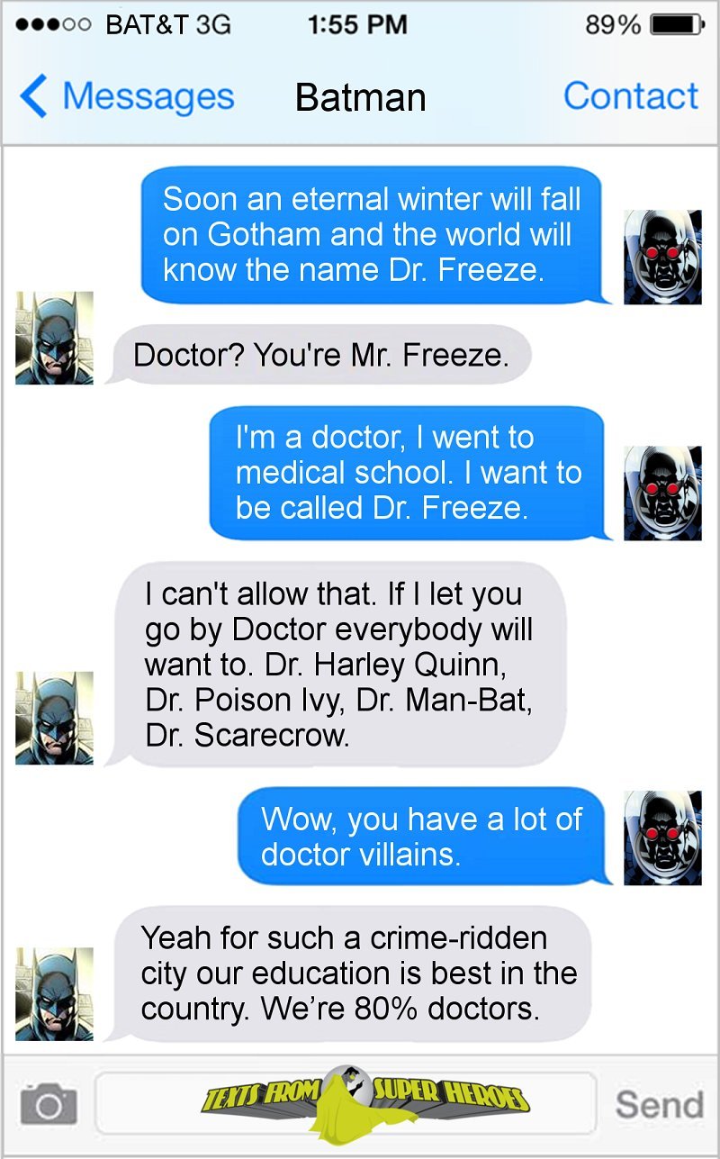 15 Super Funny Texts From Your Favourite Superheroes That’ll Leave You ...