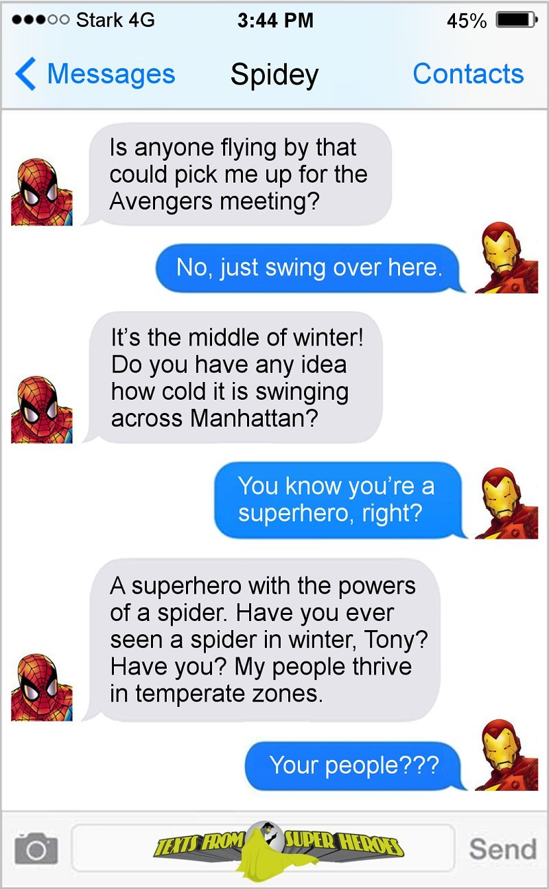 Super Funny Texts From Your Favourite Superheroes Thatll Leave You In Splits