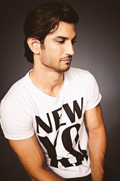 sushant singh rajput white t shirt