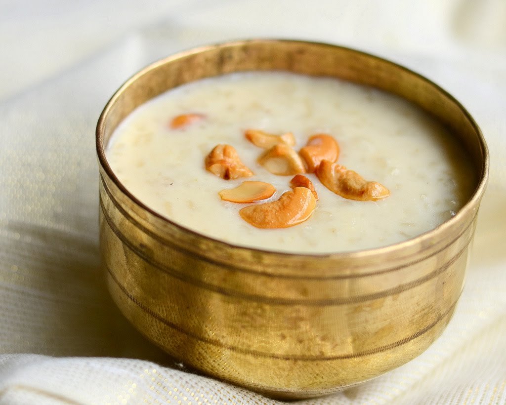 Payasam or Kheer is a signature dish in a typical Kerala wedding feast.