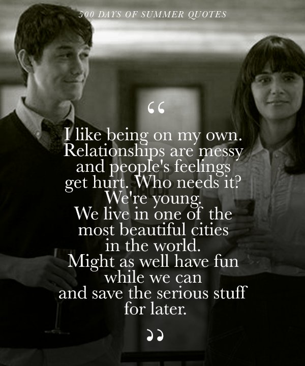 500 Days Of Summer Quotes | Best 21 Dialogue From '500 Days Of Summer'