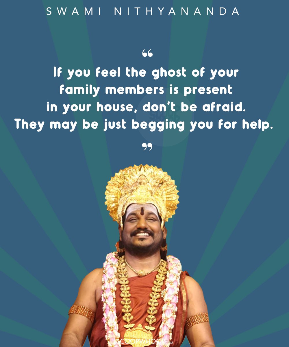 15 Swami Nithyananda Funny Quotes Which Proves Common Sense Is For Losers