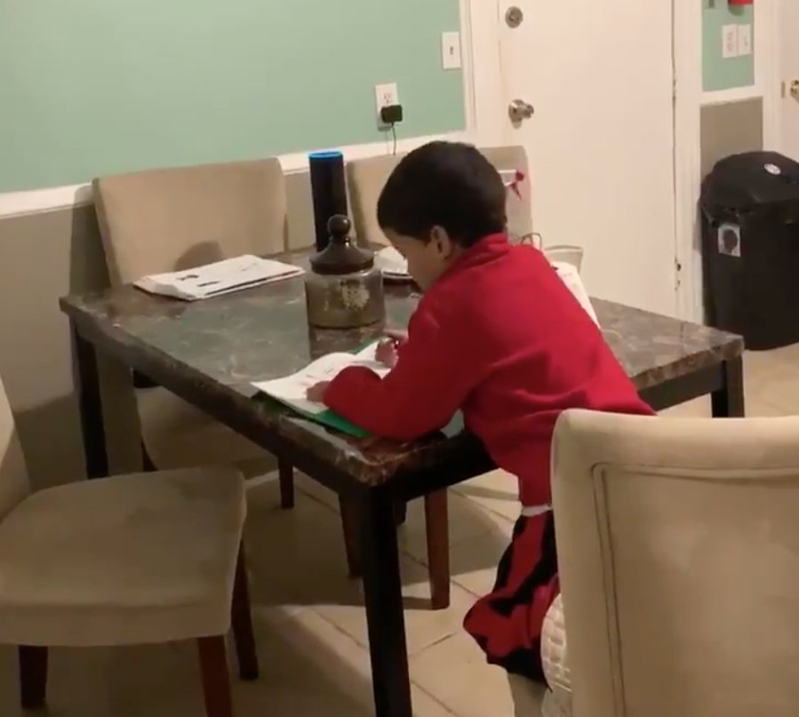 This Video Of A 6 Year Old Boy Using Alexa For A Math Problem Has 