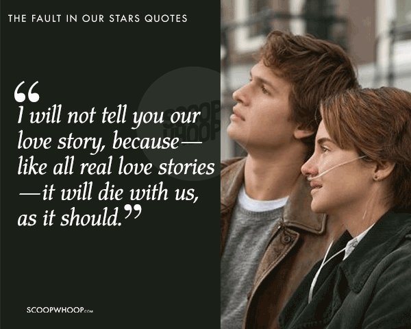 20 Quotes From 'The Fault In Our Stars' About Love, Pain & Grief That'll Tug At Your Heartstrings