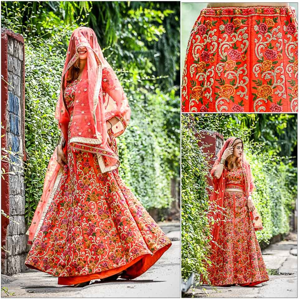 anita dongre lehengas on rent
