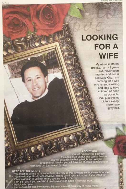 To Find His 48-Year-Old Son A Wife, This Dad Placed The Most Hilarious Ad In The Papers