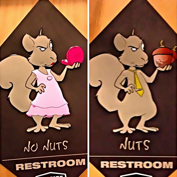 Creative Funny Bathroom Signs