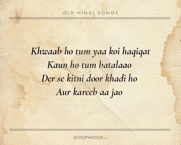 Old Bollywood Songs Quotes