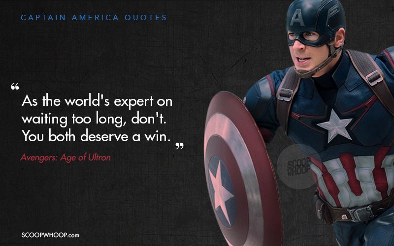 Dialogues By Avengers' Captain America That Will Remain With You Till