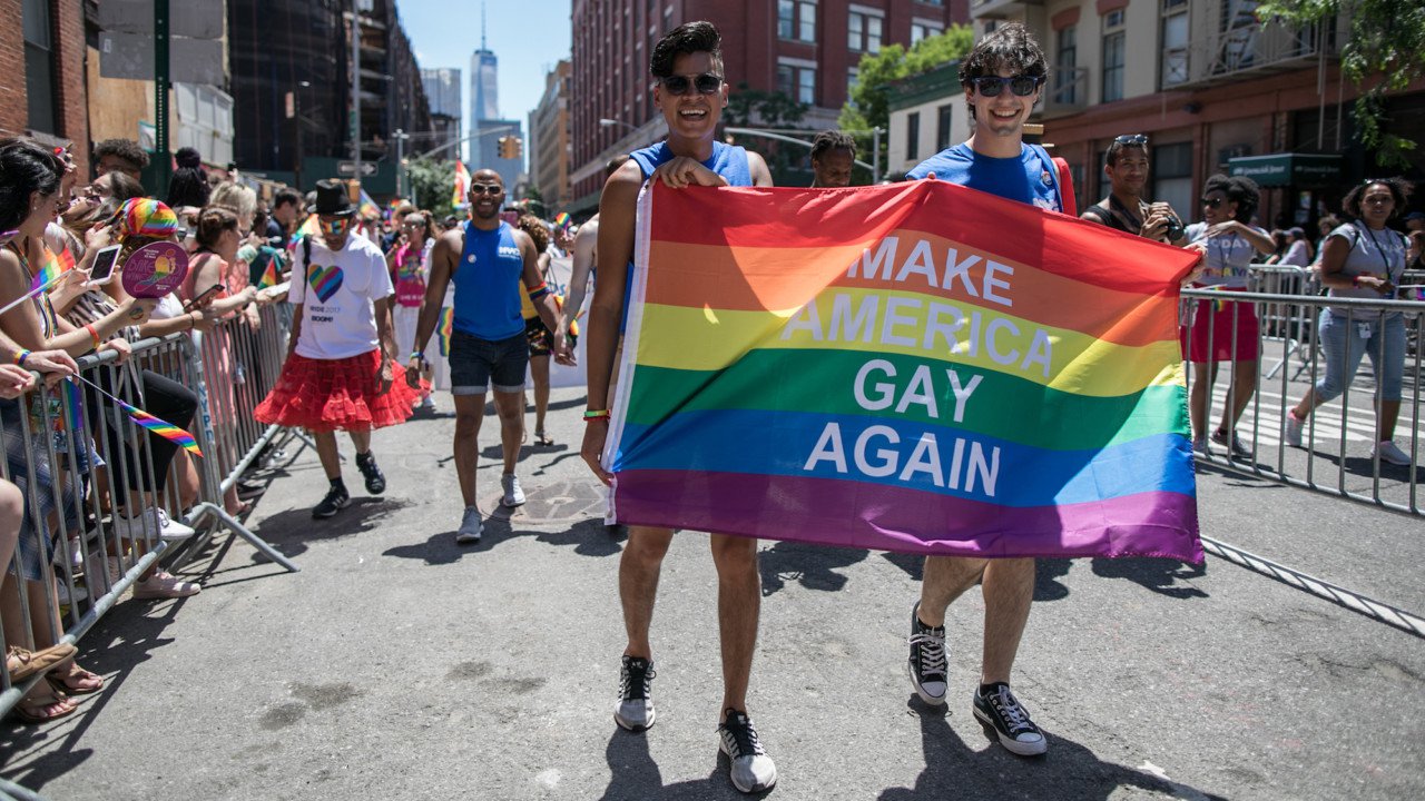 1. Here is a glimpse of how New York City celebrates Gay Pride month in a b...