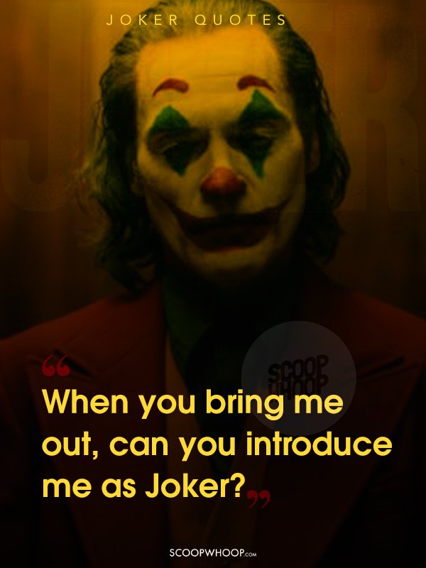 15 Famous Joker Movie Dialogues | 15 Best Joker Movie Quotes