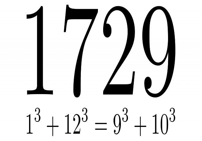 1729 is sometimes called the Hardy Ramanujan number