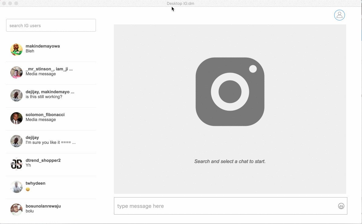 instagram web