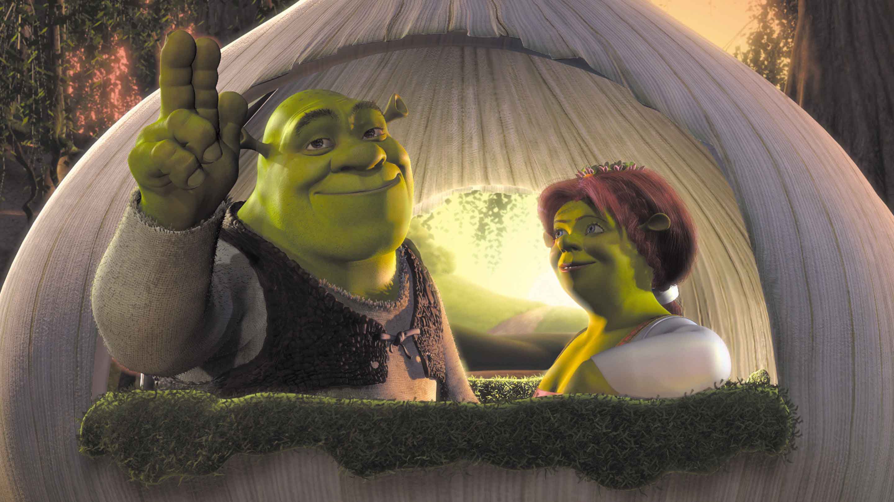 Mike Meyers and Cameron Diaz in Shrek