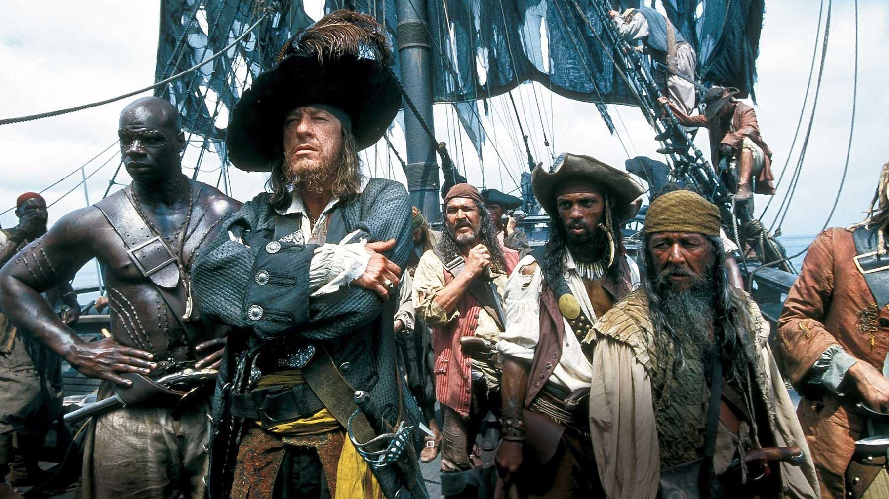 A scene from the film Pirates of the Caribbean: Curse of the Black Pearl
