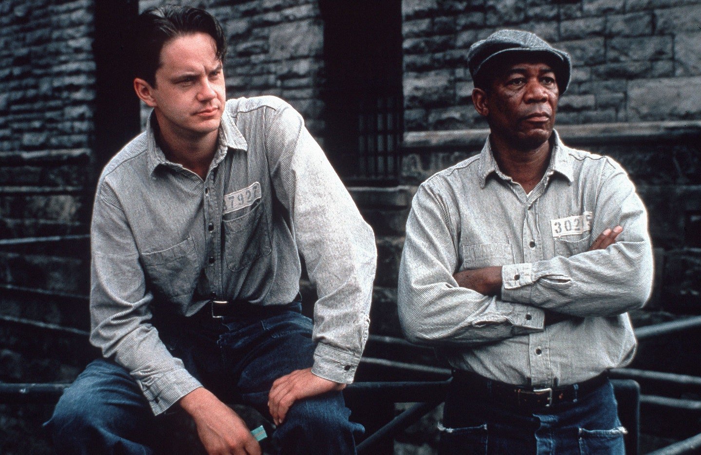 Morgan Freeman and Tim Robbins in The Shawshank Redemption