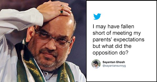 Twitter Follows Amit Shah & Blames Opposition For All Their Problems In