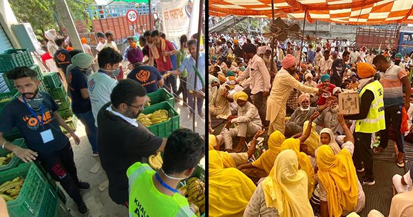 Khalsa Aid Comes To The Rescue Yet Again: Volunteers Provide Food To Farmers Protesting In Punjab - ScoopWhoop