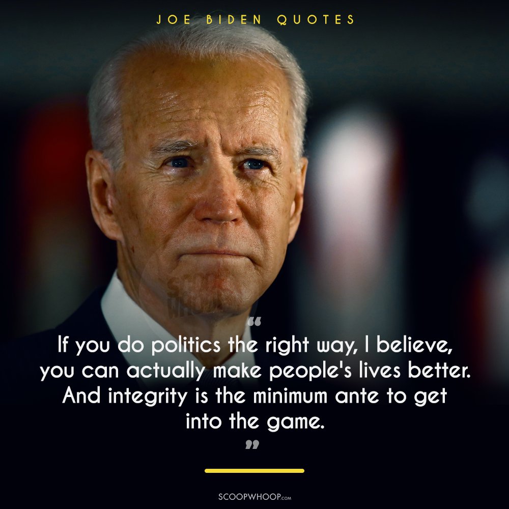Quotes By US President-Elect Joe Biden