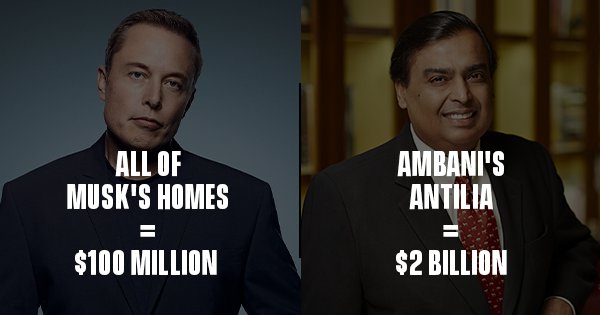 We Compared Elon Musk's Affluence With Mukesh Ambani's ...