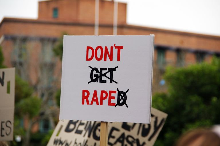 Don't Rape Placard