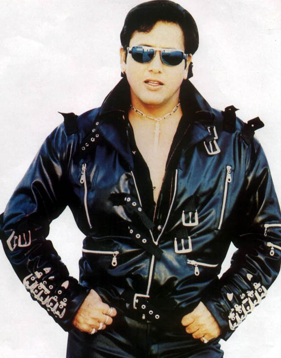 Govinda in a faux leather outfit