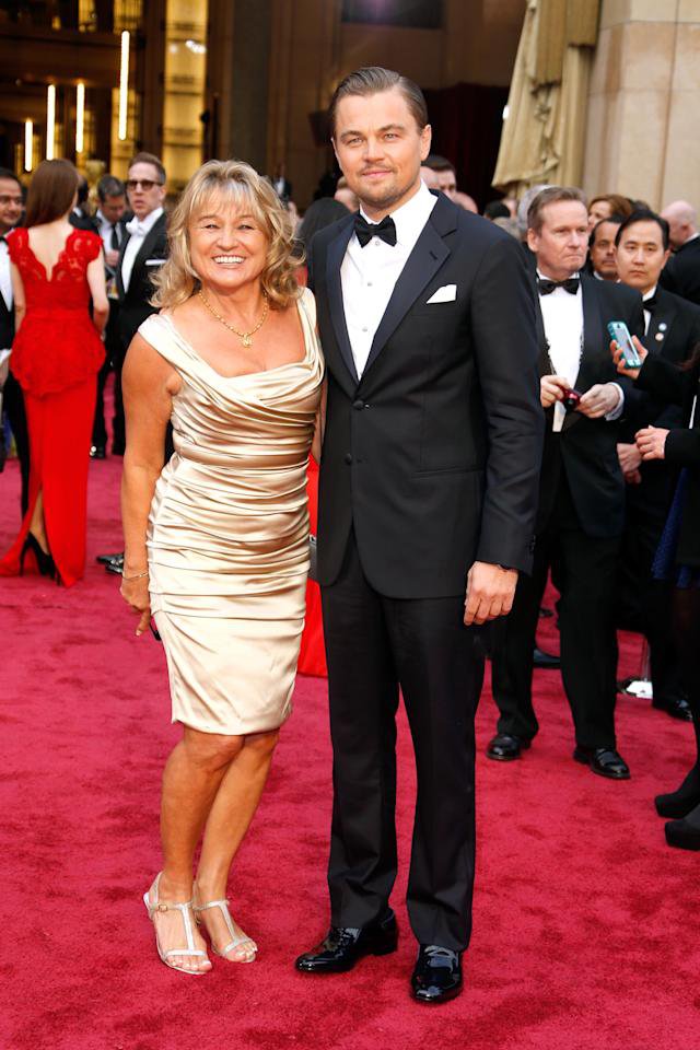 Leonardo DiCaprio with his mother Irmelin Indenbirken in 2014