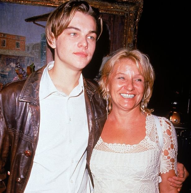 Leonardo DiCaprio with his mother Ermelin Indenbirken in 1995